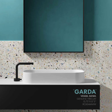 24” x 15” Fireclay Bathroom Sink